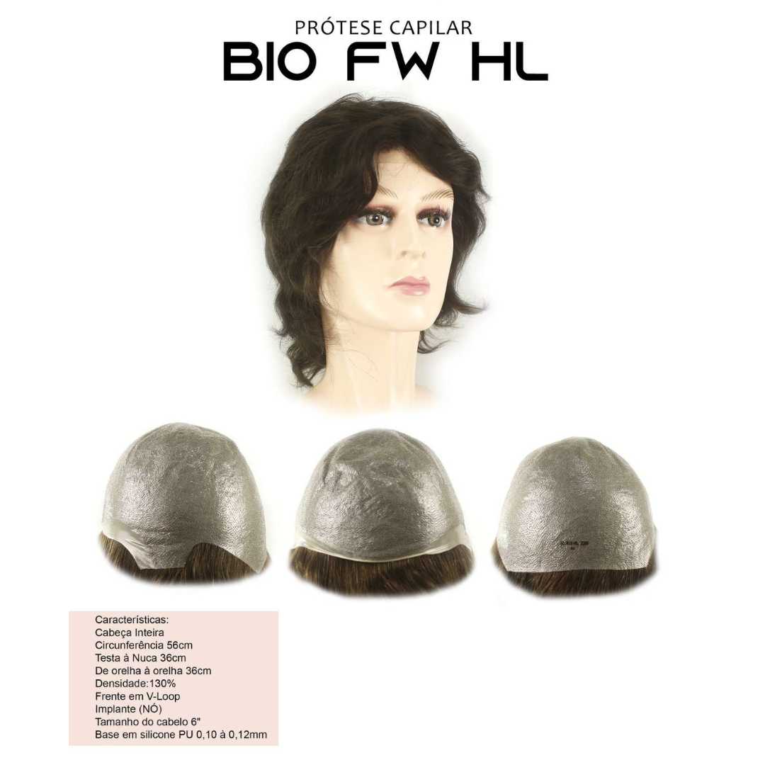 Prótese Capilar BIO FW HL PU - Cobertura Total com Naturalidade e Conforto
