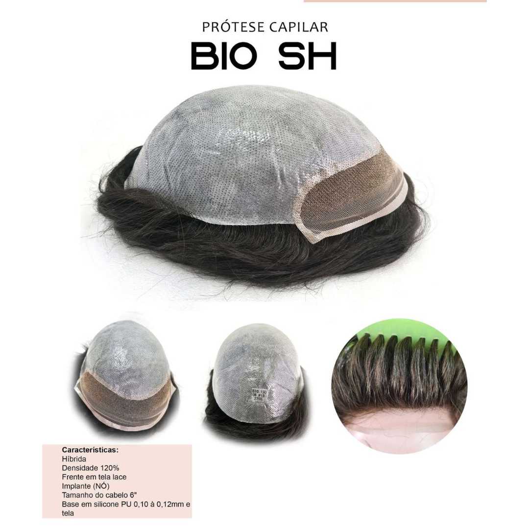 Prótese Capilar BIO SH PU - Tecnologia e Conforto para Aparência Natural