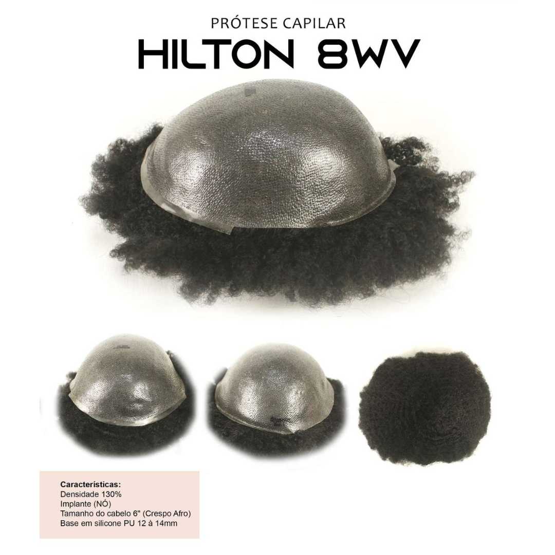 Prótese Capilar Hilton 8WV - Estilo Afro com Naturalidade e Conforto