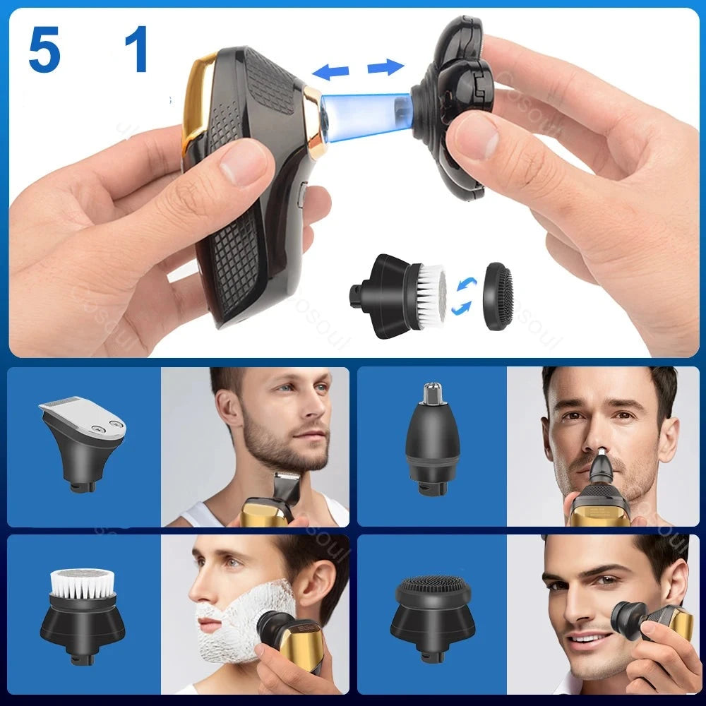 TotalShave Pro - Barbeador Elétrico Multifuncional para Homens