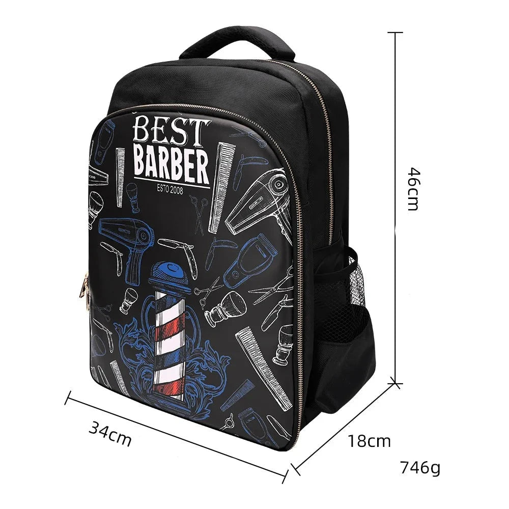 Mochila Profissional Portátil de Grande Capacidade: A solução ideal para cabeleireiros e maquiadores