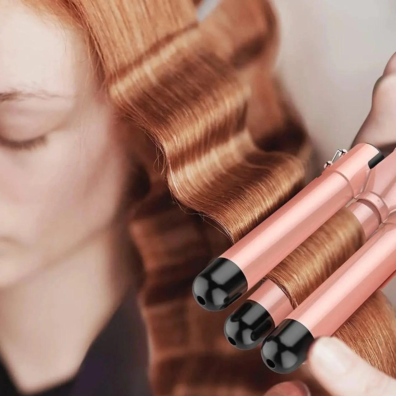 Chapinha Modelador de Cachos, Modelador para Todos os Tipos de Cabelo, 5 em 1