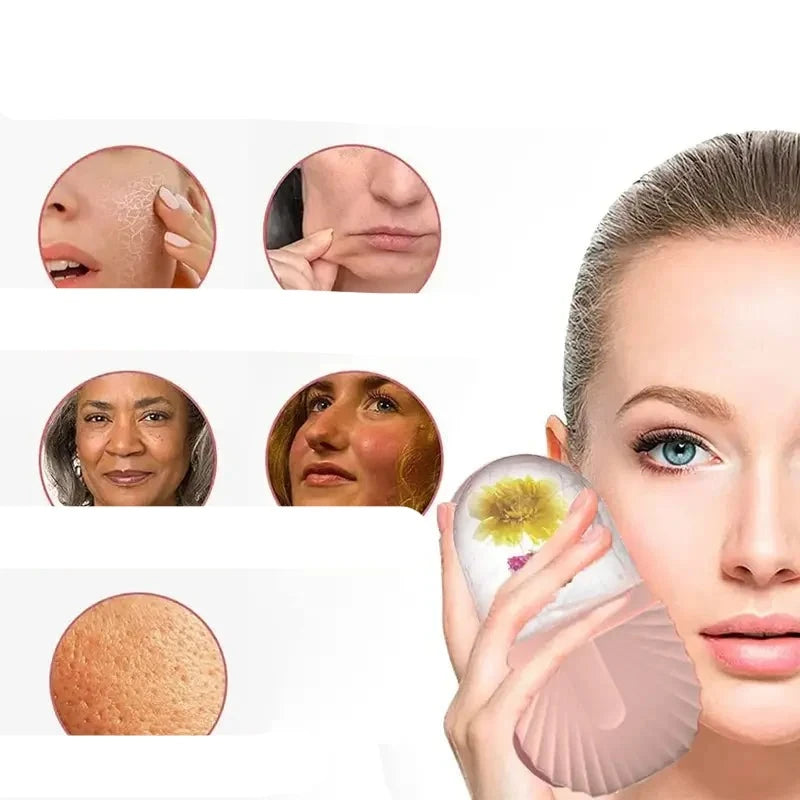 IceGlow Roller - Rolo Facial de Gelo para Contorno e Beleza