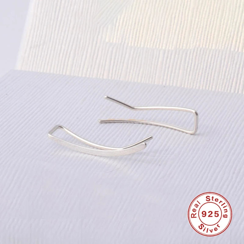 Brinco Escalada de Orelha Prata 925 | Minimalista e Confortável | Coleção 2025