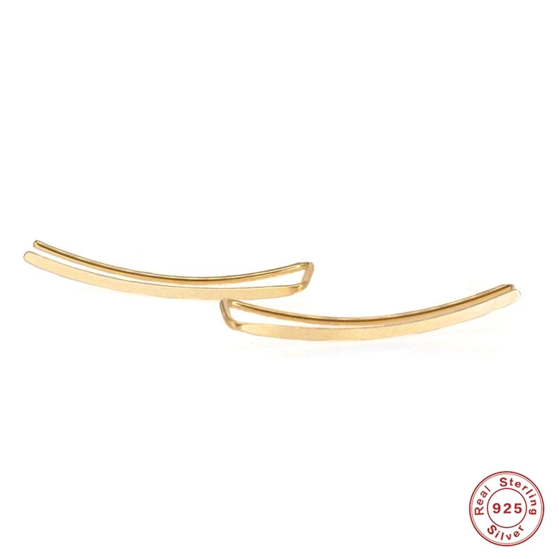 Brinco Escalada de Orelha Prata 925 | Minimalista e Confortável | Coleção 2025